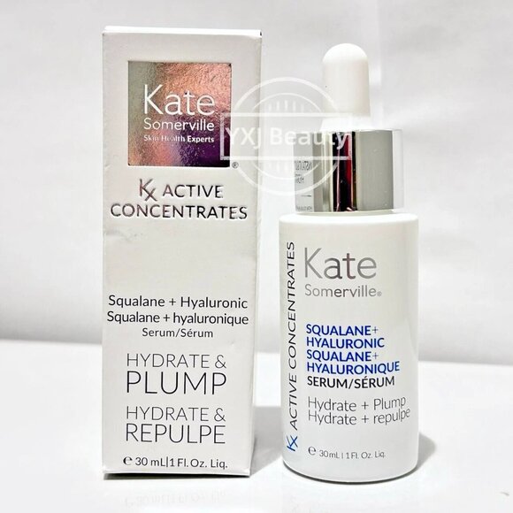 New Kate Somerville Kx Active Concentrates SQUALANE+ HYALURONIC Serum 1oz / 30ml